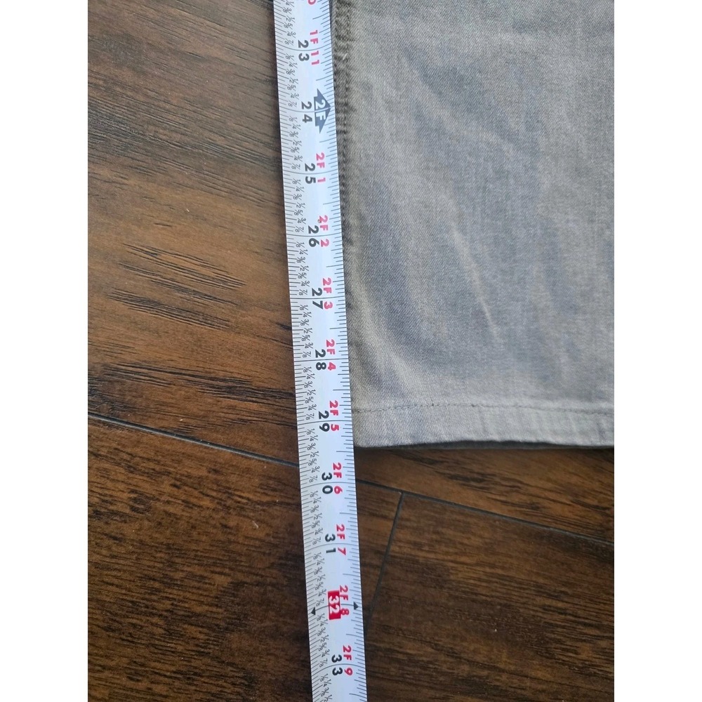 Barbell Apparel Jeans Mens 36 (35x29.5)Athletic Fit Grey Stretch Denim Grey Wash - Picture 7 of 16
